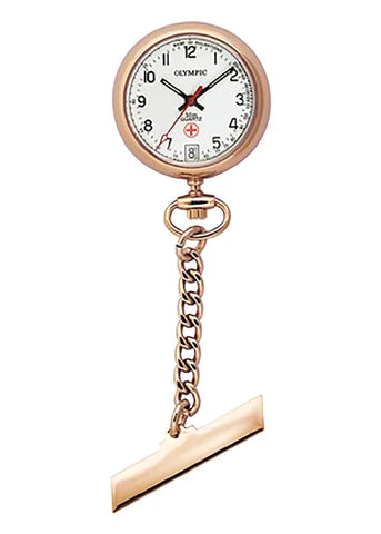 Olympic - Nurses Fob Watch Rose Gold
