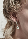 Stolen Girlfriends Club - Punk Ghost White Topaz Sleeper Earrings