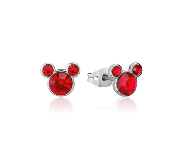 Couture Kingdom  - Mickey July Birthstone Stud Earrings