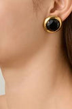 Dyrberg/Kern - Rivoli Gold Earrings Black