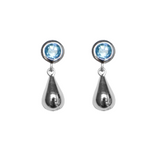 Boh Runga - Drop in the Ocean Topaz Studs Sterling Silver