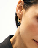 Edblad - Aura Hoops Large Gold & Black