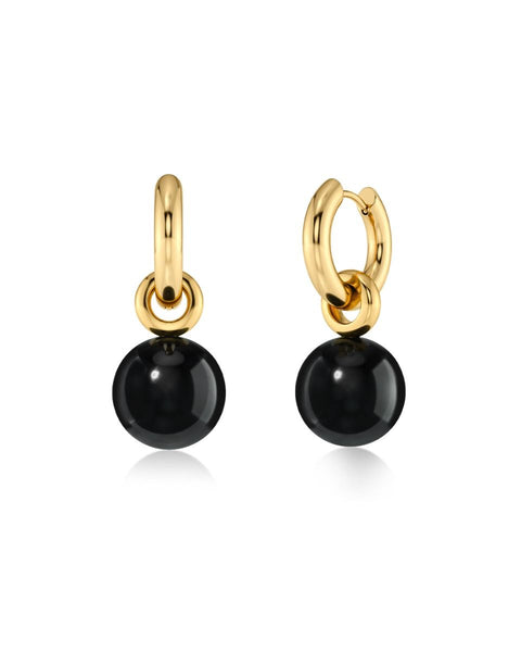 Edblad - Aura Hoops Large Gold & Black
