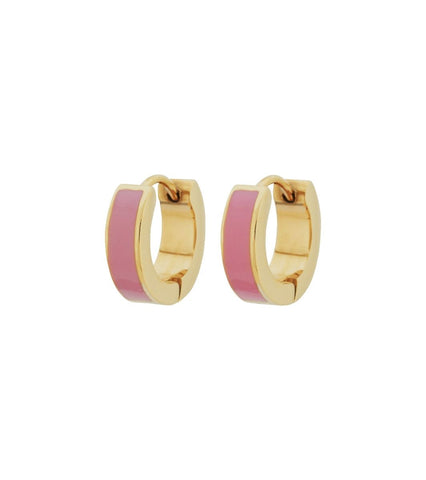 Edblad - Fave Hoops Pink Gold