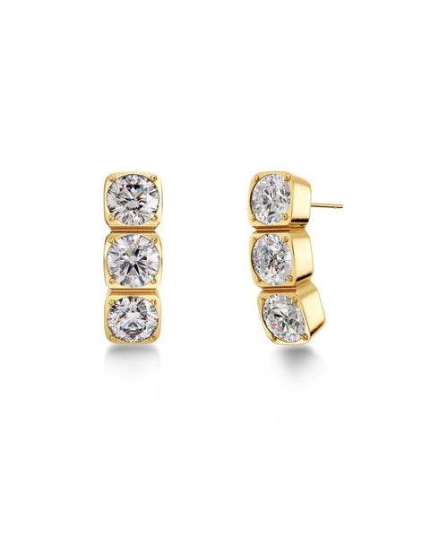 Edblad - Gemma Studs Triple Gold