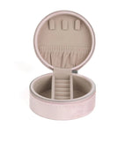 Edblad - Travel Jewellery Case Velvet Dusty Pink & Steel