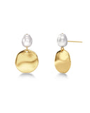 Edblad - Pearl Signet Earrings Gold