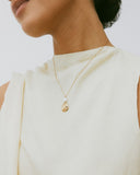 Edblad - Pearl Signet Necklace Gold