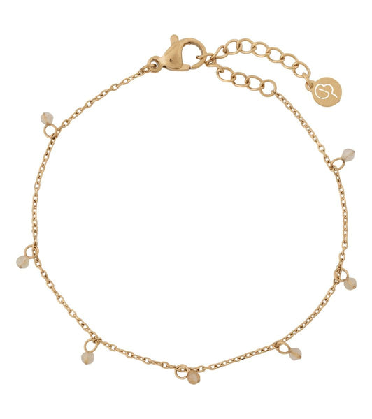 Edblad - Summer Beads Chain Bracelet White Gold