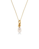 Edblad - Swivel Necklace Pearl Small Gold