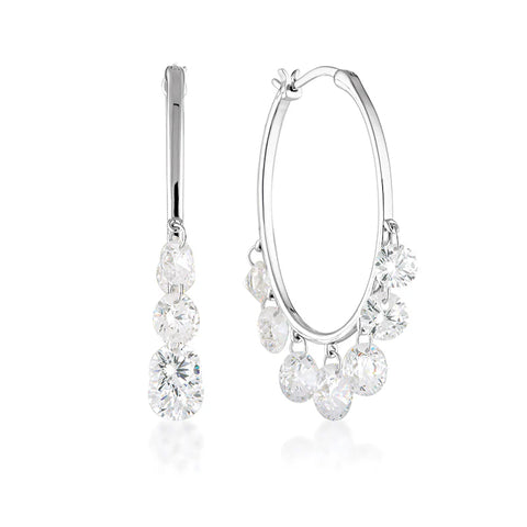 Georgini - Edith Hoops Earrings Silver