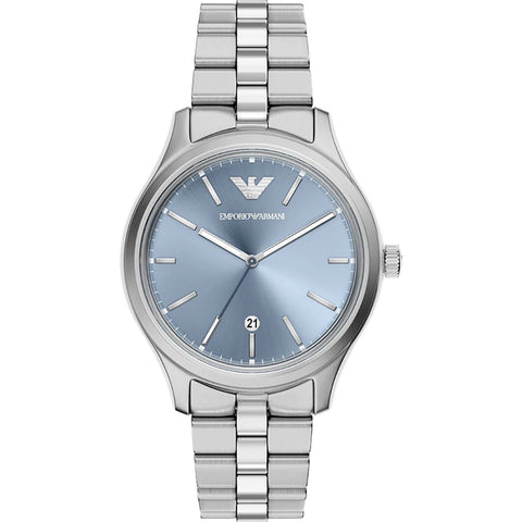 Emporio Armani - Emporio Armani Round Blue Dial Watch