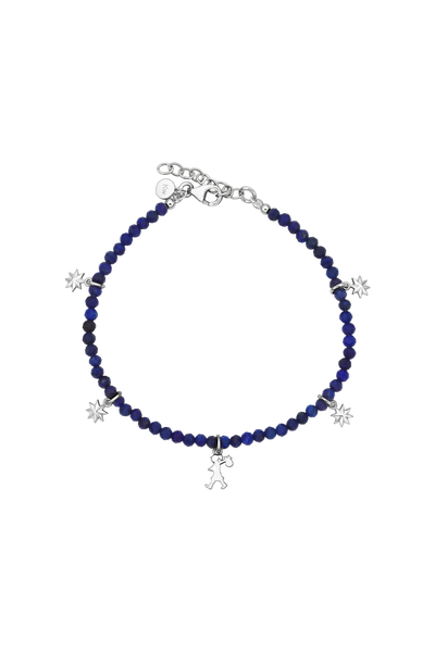 Karen Walker - Lapis Runaway Charm Bracelet Silver