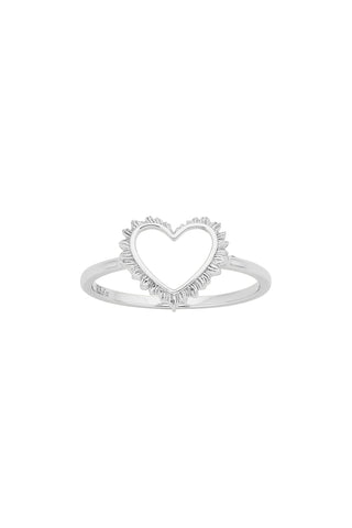 Karen Walker - Flaming Heart Ring Silver