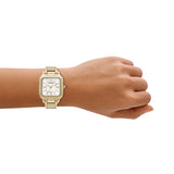 Emporio Armani - Square Mother Of Pearl White Dial Watch