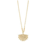 Boh Runga - Fan Tail Midi Pendant Gold Plate