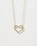 Meadowlark - Fizzy Heart Necklace Medium GP