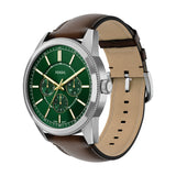 Fossil - Pearson Men's Brown Strap Green Face Watch