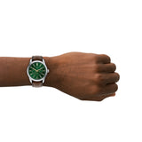 Fossil - Pearson Men's Brown Strap Green Face Watch
