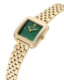 Furla - Diamante Square Green Dial with Gold-Tone Bracelet