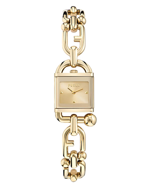 Furla - Mianuvola Square Gold-Tone Bracelet Watch