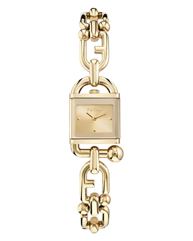 Furla - Mianuvola Square Gold-Tone Bracelet Watch