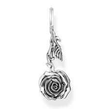 Thomas Sabo - Midnight Rose Long Stem Pendant