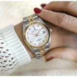 Jacques Du Manoir - Inspiration 36mm Silver Dial Two Tone Steel Bracelet Women's Watch