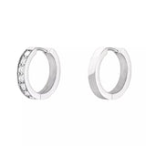 Rosefield - Crystal Hoops Silver