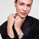 Daniel Wellington - Juliette Braided Mesh White Sunray Silver