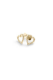 Stolen Girlfriends Club - Chain Heart Studs Gold Plate