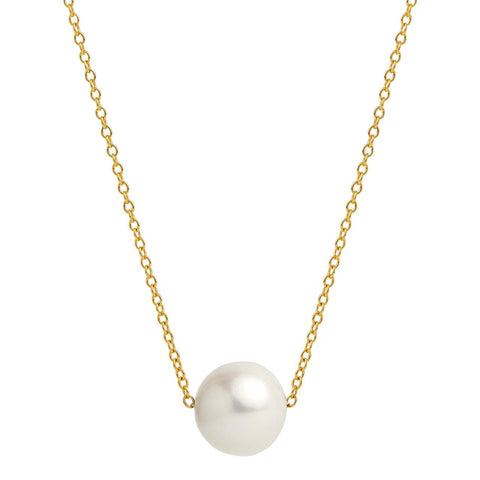 Najo - Yellow Gold Plated Chain With Freshwater Pearl