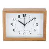 Rhythm - Square Wooden Table Clock