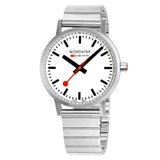 Mondaine - Classic White Dial Bracelet Watch