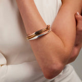 Najo -  Large Garden of Eden Bangle Gold Plated