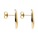 Najo - Pebblestone Stud Earrings Gold Plated