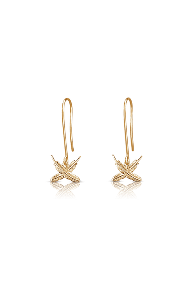 Boh Runga - Petite Feather Kisses Hook Earrings