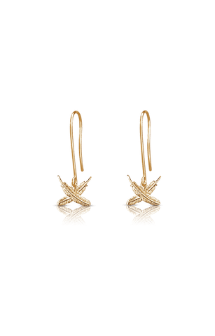 Boh Runga - Petite Feather Kisses Hook Earrings