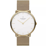 NordGreen - Gold Mesh Watch With White Dial