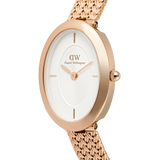 Daniel Wellington - Juliette Braided Mesh White Sunray Rose Gold