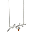 Karen Walker - Acorn and Leaf Branch Necklace 45cm