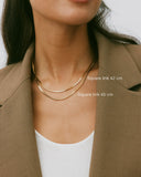 Edblad - Square Link 42cm Necklace Gold