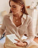 Edblad - Swivel Earrings Pearl Large Gold