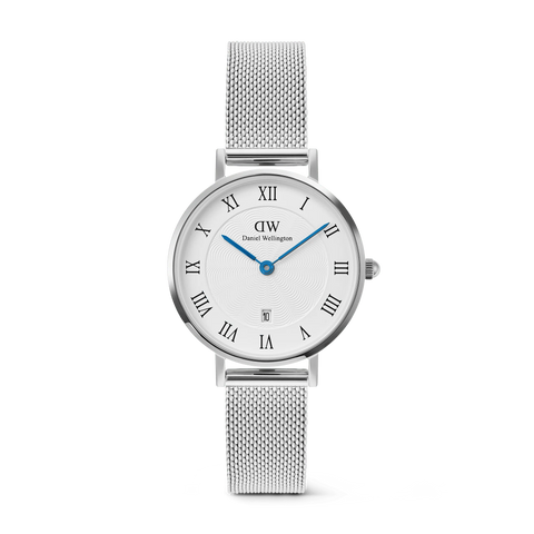 Daniel Wellington - Petite Roman Numerals Date Silver