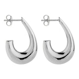 Najo - Sweep Stud Earrings Silver