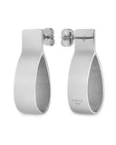 Rosefield Jewellery - Lois Fold Charm Earrings Silver