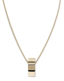 Rosefield - Lois Wave Charm Necklace Gold