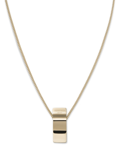 Rosefield Jewellery - Lois Wave Charm Necklace Gold