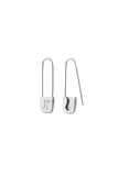 Karen Walker - Runaway Safety Pin Earrings Sterling Silver