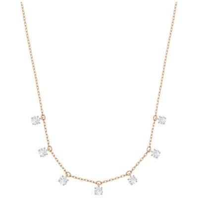 Swarovski Jewellery - Attract Round Ajustable  Rose Gold Necklace